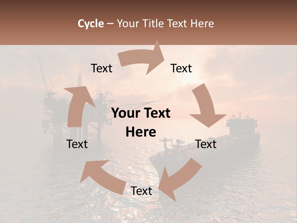 A Large Ship In The Middle Of A Body Of Water PowerPoint Template