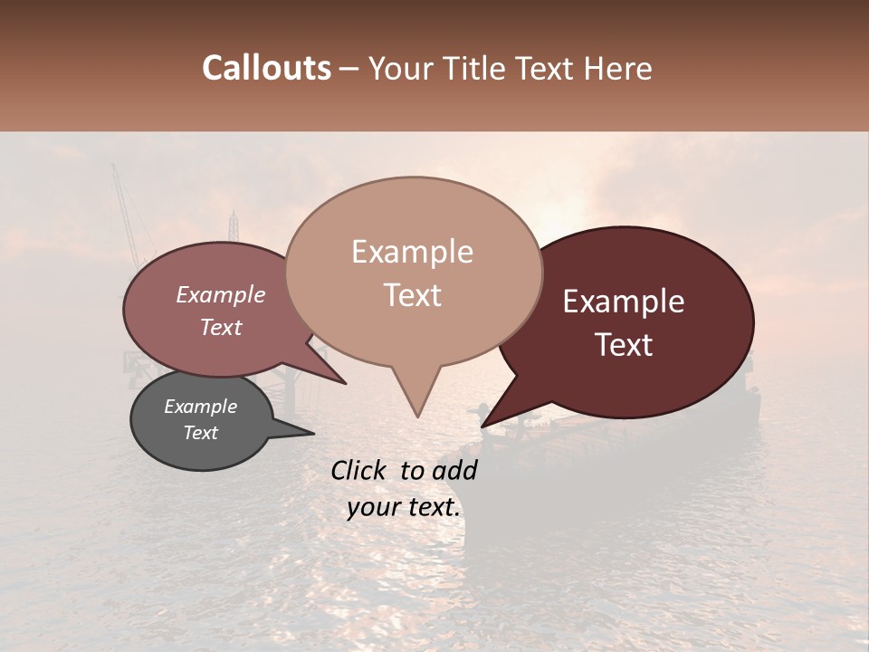 A Large Ship In The Middle Of A Body Of Water PowerPoint Template