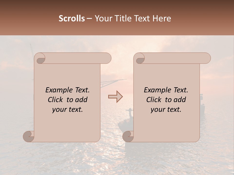 A Large Ship In The Middle Of A Body Of Water PowerPoint Template