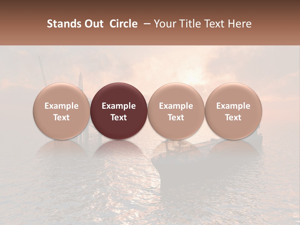 A Large Ship In The Middle Of A Body Of Water PowerPoint Template