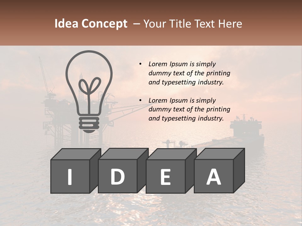 A Large Ship In The Middle Of A Body Of Water PowerPoint Template