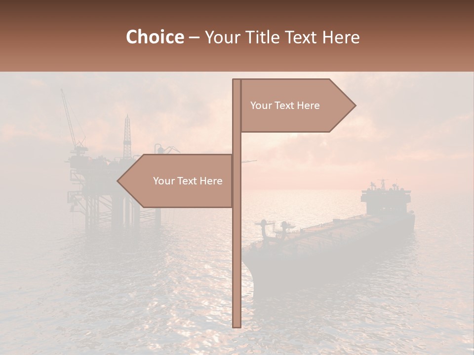 A Large Ship In The Middle Of A Body Of Water PowerPoint Template