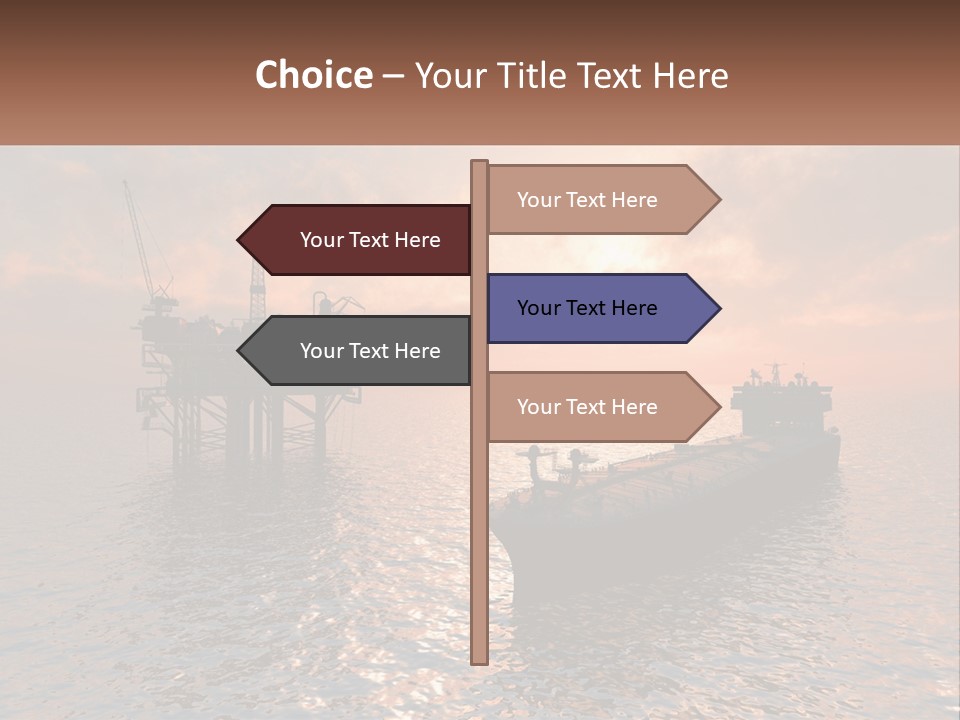 A Large Ship In The Middle Of A Body Of Water PowerPoint Template