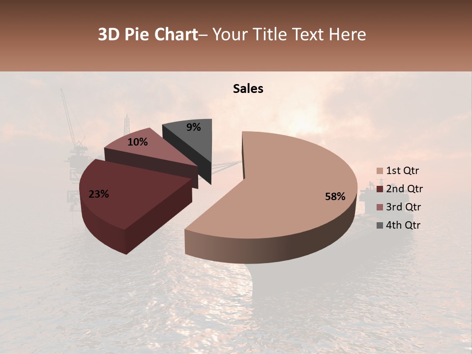 A Large Ship In The Middle Of A Body Of Water PowerPoint Template