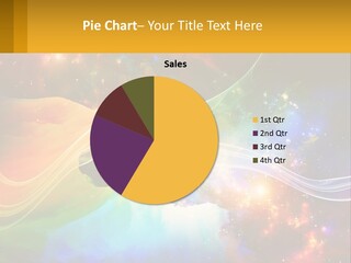 A Colorful Abstract Background With Stars And Clouds PowerPoint Template