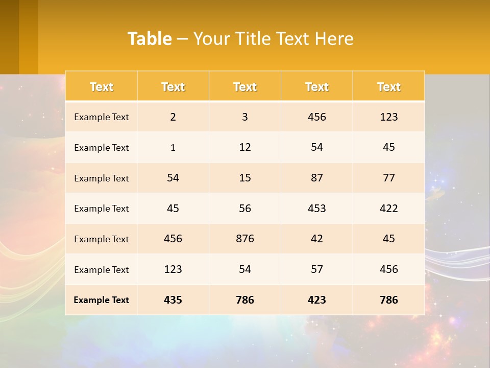 A Colorful Abstract Background With Stars And Clouds PowerPoint Template