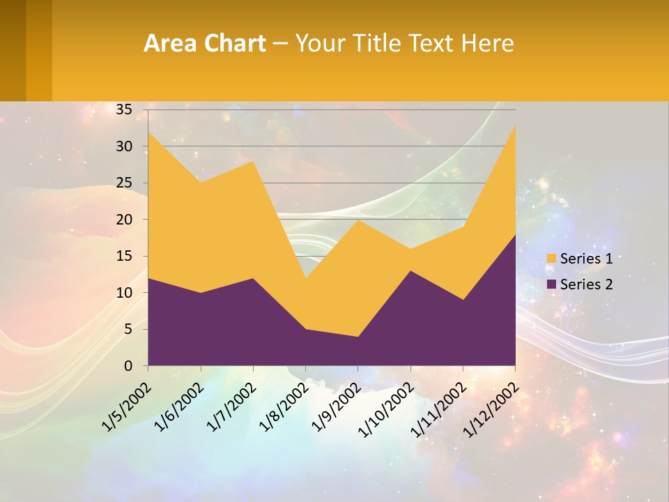 A Colorful Abstract Background With Stars And Clouds PowerPoint Template