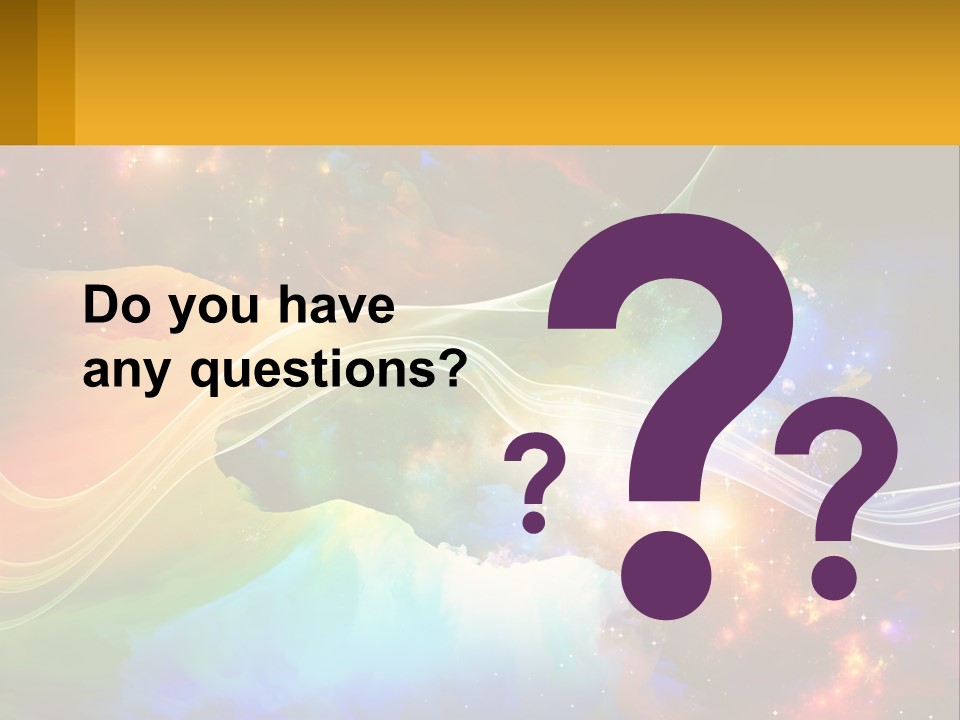 A Colorful Abstract Background With Stars And Clouds PowerPoint Template