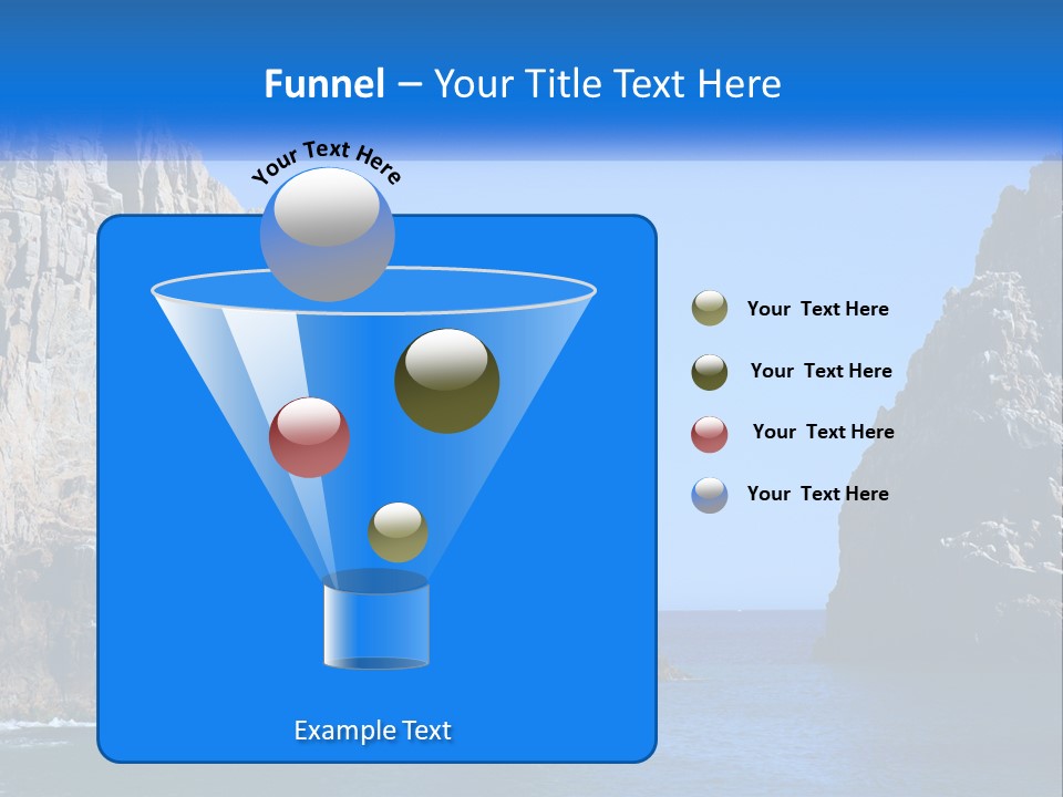 A Large Rock Formation In The Middle Of The Ocean PowerPoint Template