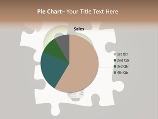 A Person Holding A Piece Of Puzzle With A Light Bulb PowerPoint Template