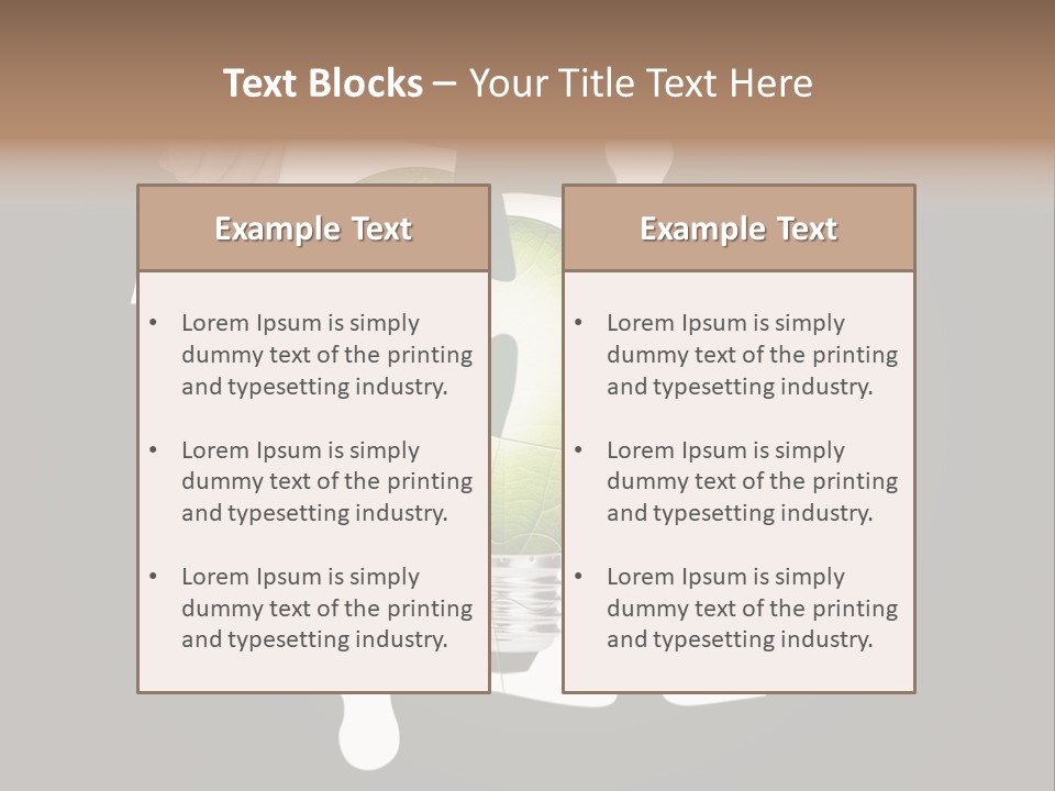 A Person Holding A Piece Of Puzzle With A Light Bulb PowerPoint Template