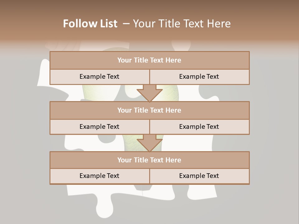 A Person Holding A Piece Of Puzzle With A Light Bulb PowerPoint Template