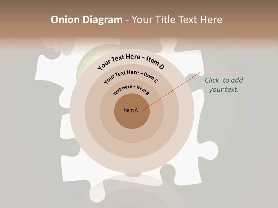 A Person Holding A Piece Of Puzzle With A Light Bulb PowerPoint Template