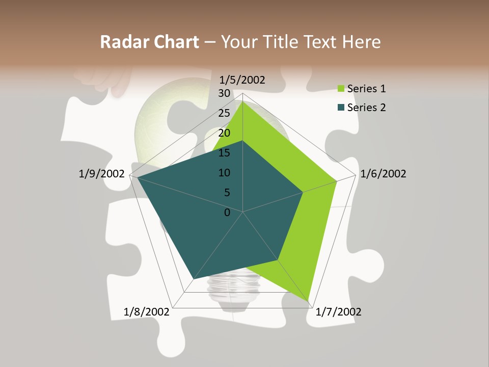 A Person Holding A Piece Of Puzzle With A Light Bulb PowerPoint Template