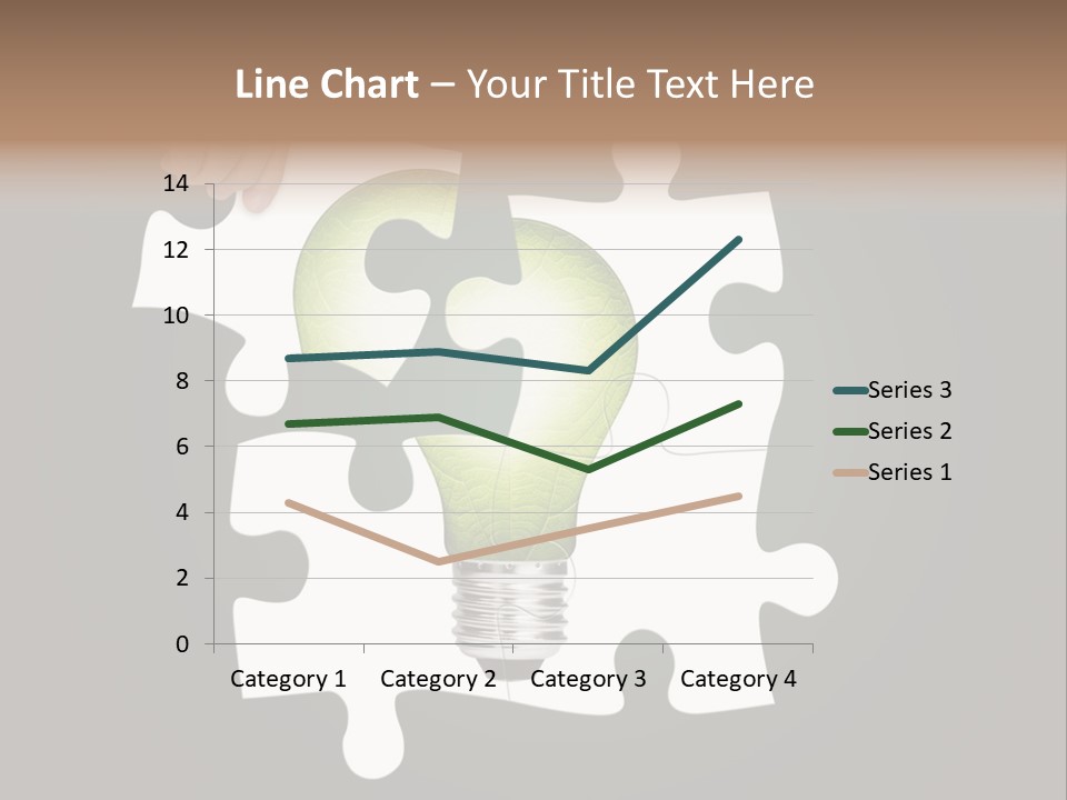 A Person Holding A Piece Of Puzzle With A Light Bulb PowerPoint Template