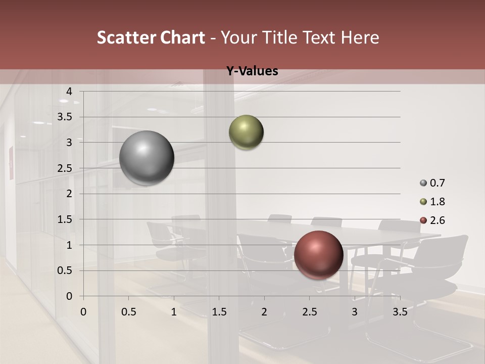 A Conference Room With A Table And Chairs PowerPoint Template