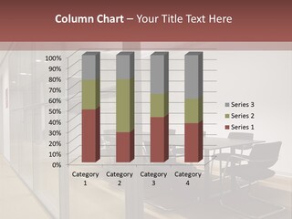 A Conference Room With A Table And Chairs PowerPoint Template
