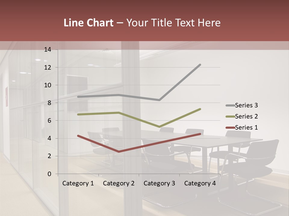 A Conference Room With A Table And Chairs PowerPoint Template