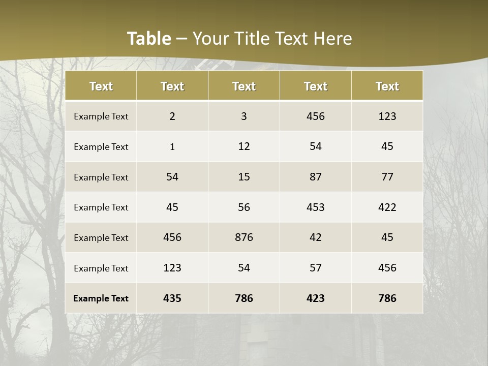 An Old Building With A Yellow Light In The Window PowerPoint Template