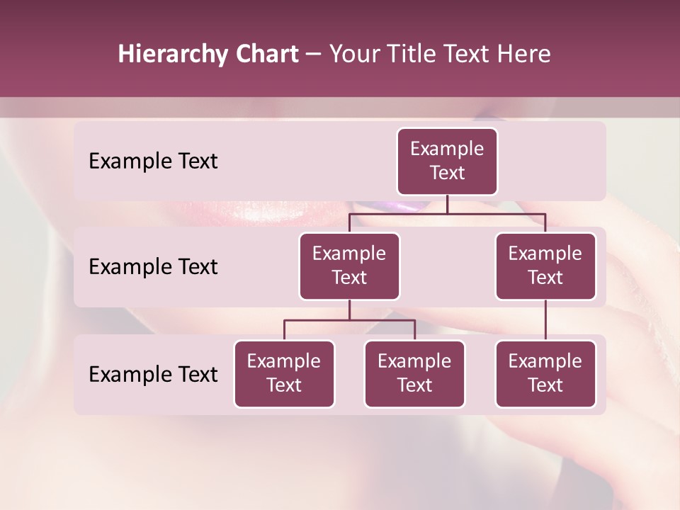 A Woman With Purple Nail Polish Holding Her Hand To Her Face PowerPoint Template