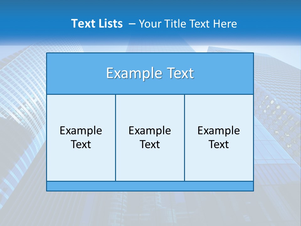 A Group Of Skyscrapers With A Blue Sky In The Background PowerPoint Template