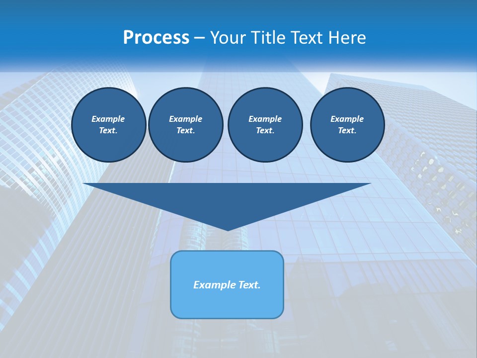 A Group Of Skyscrapers With A Blue Sky In The Background PowerPoint Template
