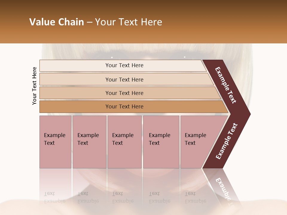 A Woman With Blond Hair And Blue Eyes PowerPoint Template