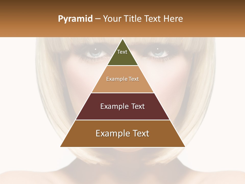 A Woman With Blond Hair And Blue Eyes PowerPoint Template