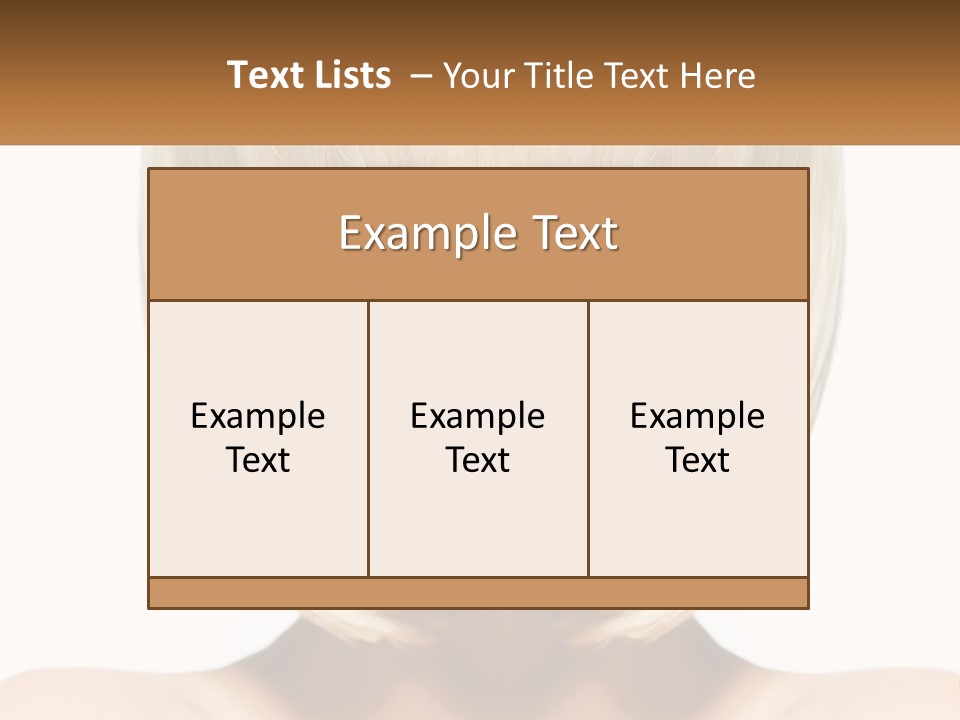 A Woman With Blond Hair And Blue Eyes PowerPoint Template