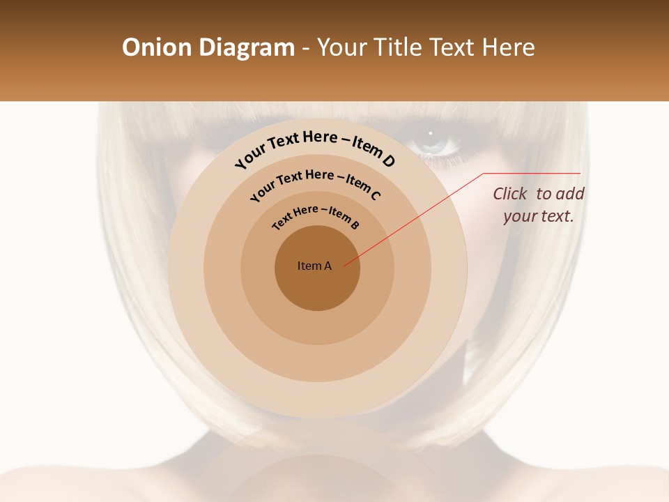 A Woman With Blond Hair And Blue Eyes PowerPoint Template