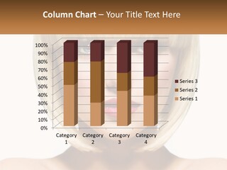 A Woman With Blond Hair And Blue Eyes PowerPoint Template