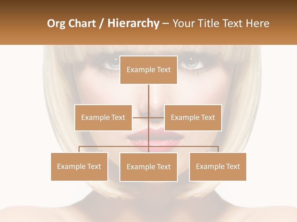 A Woman With Blond Hair And Blue Eyes PowerPoint Template