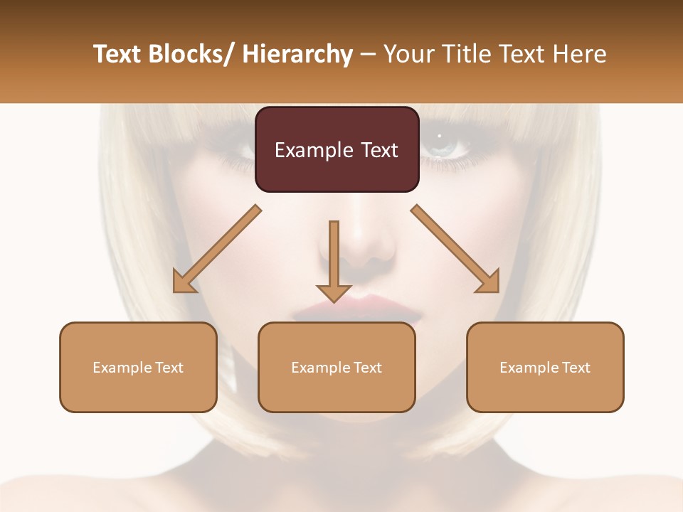 A Woman With Blond Hair And Blue Eyes PowerPoint Template