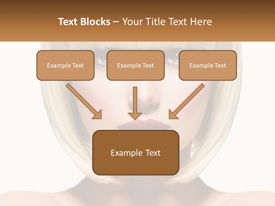 A Woman With Blond Hair And Blue Eyes PowerPoint Template