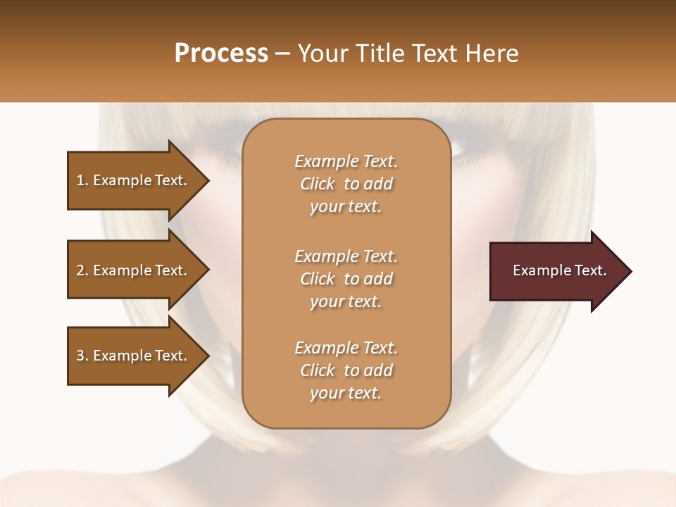 A Woman With Blond Hair And Blue Eyes PowerPoint Template