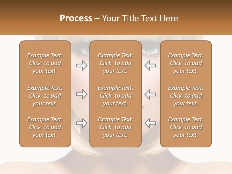 A Woman With Blond Hair And Blue Eyes PowerPoint Template