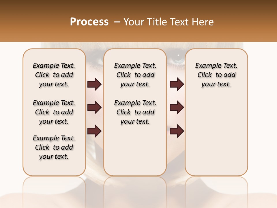 A Woman With Blond Hair And Blue Eyes PowerPoint Template