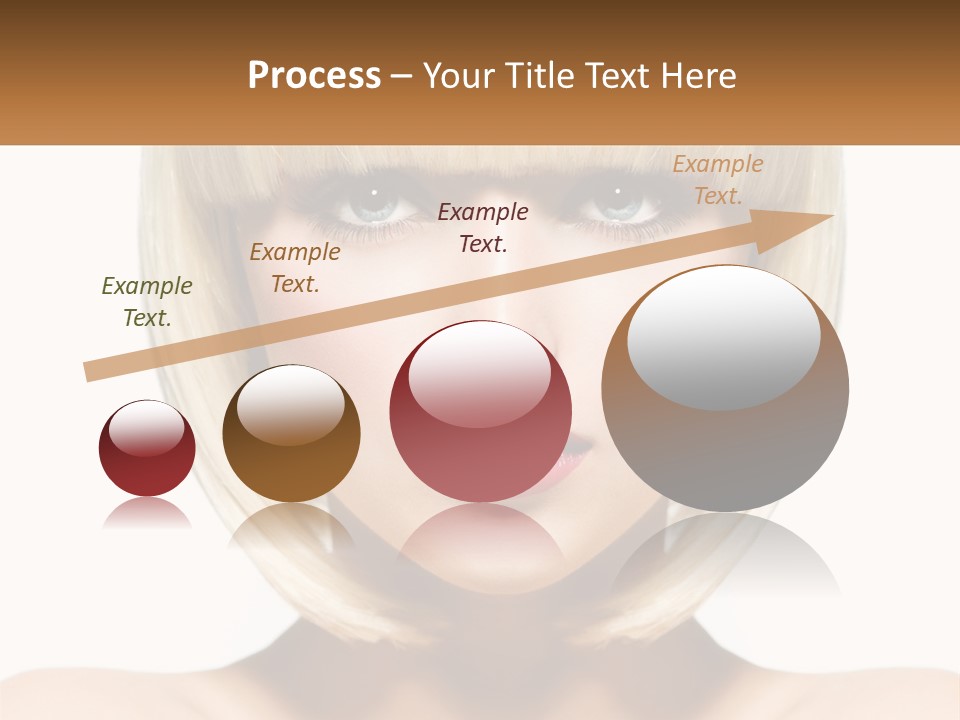 A Woman With Blond Hair And Blue Eyes PowerPoint Template