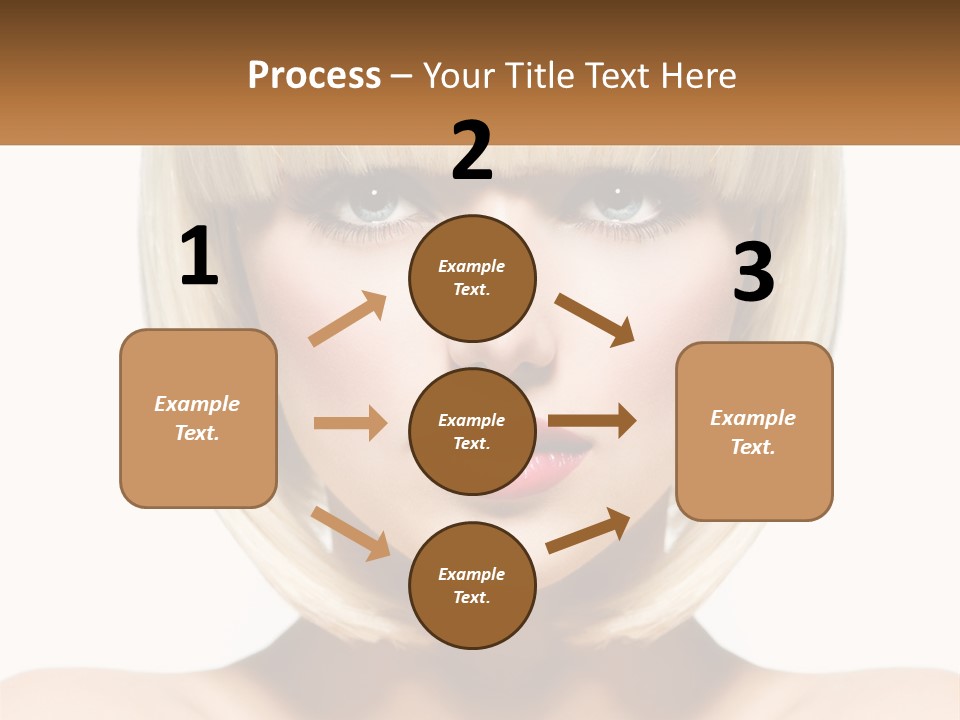 A Woman With Blond Hair And Blue Eyes PowerPoint Template