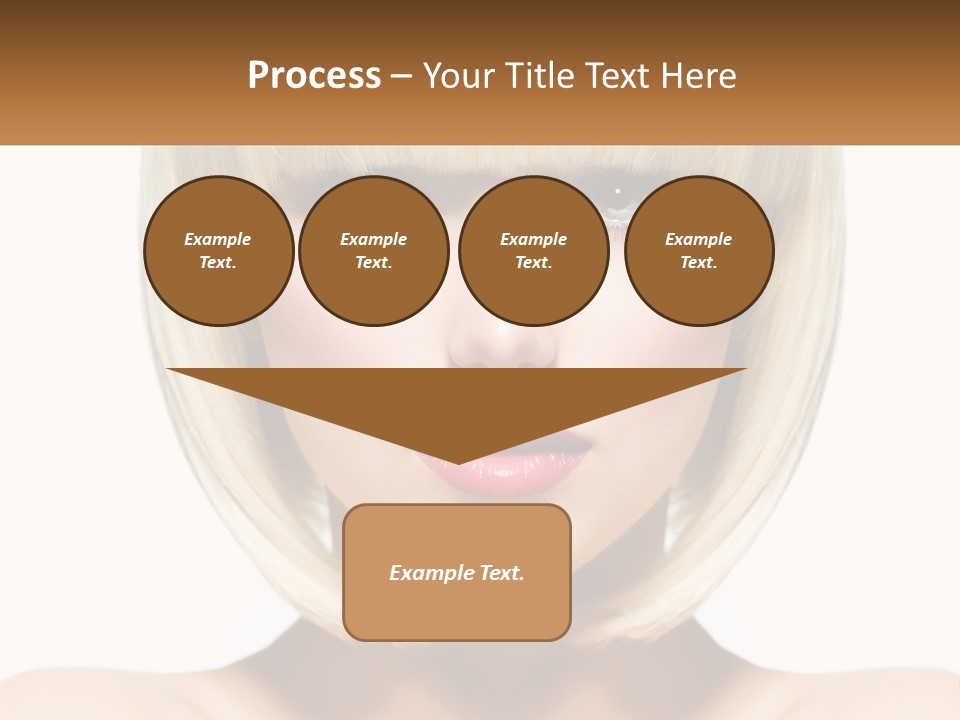 A Woman With Blond Hair And Blue Eyes PowerPoint Template