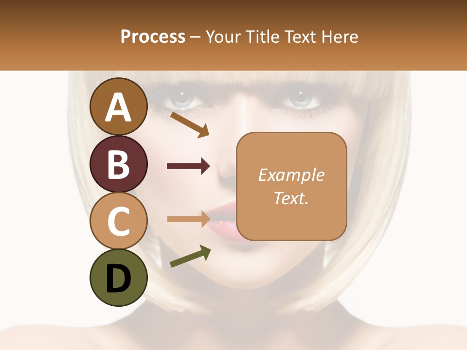 A Woman With Blond Hair And Blue Eyes PowerPoint Template