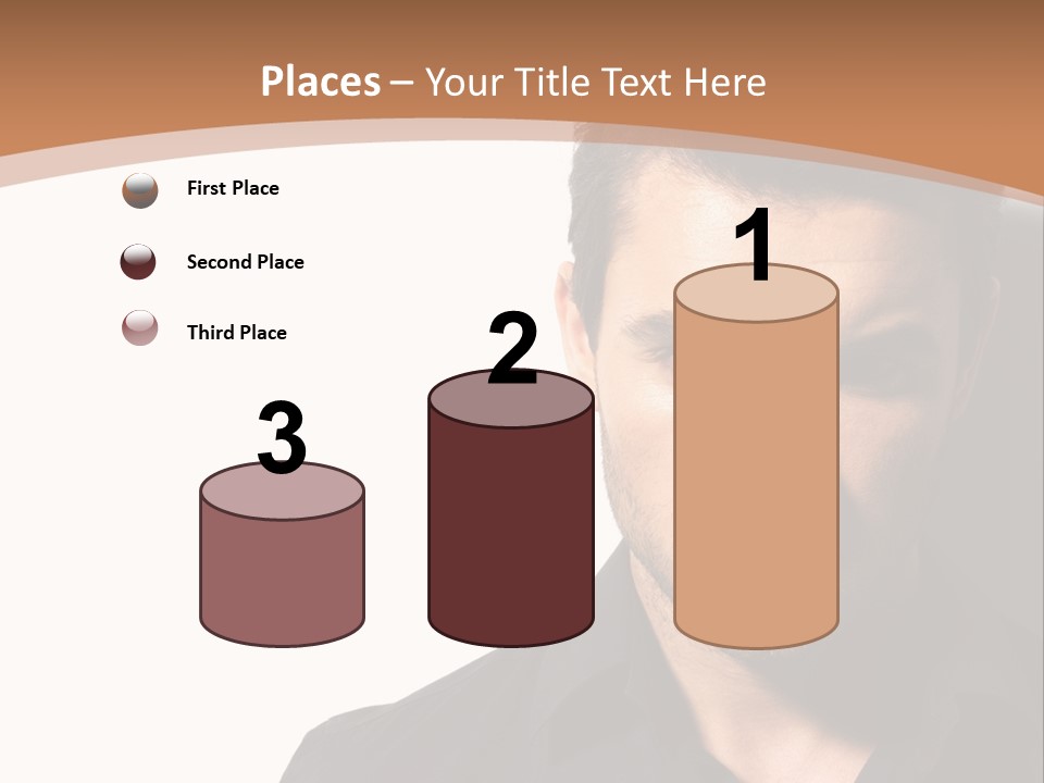 A Man In A Black Shirt Is Looking At The Camera PowerPoint Template