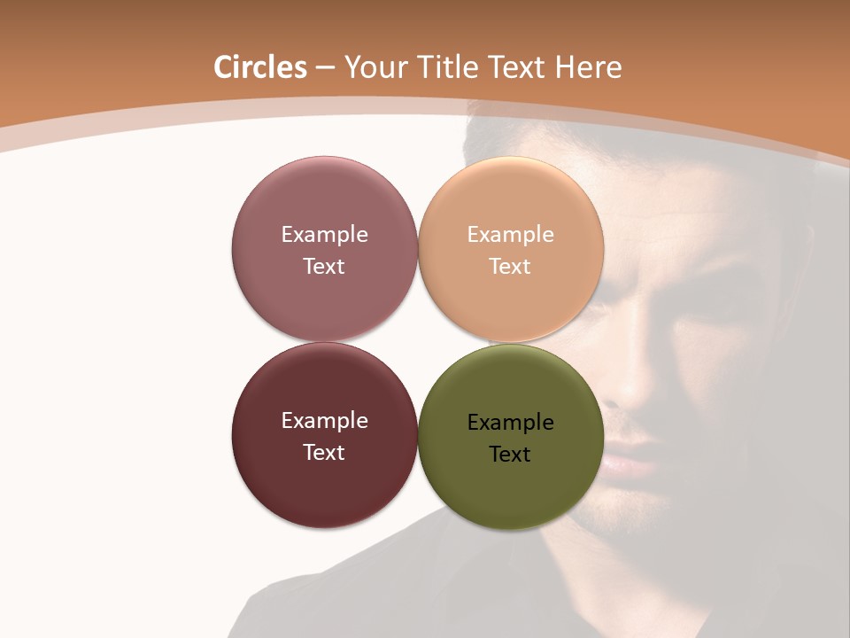 A Man In A Black Shirt Is Looking At The Camera PowerPoint Template