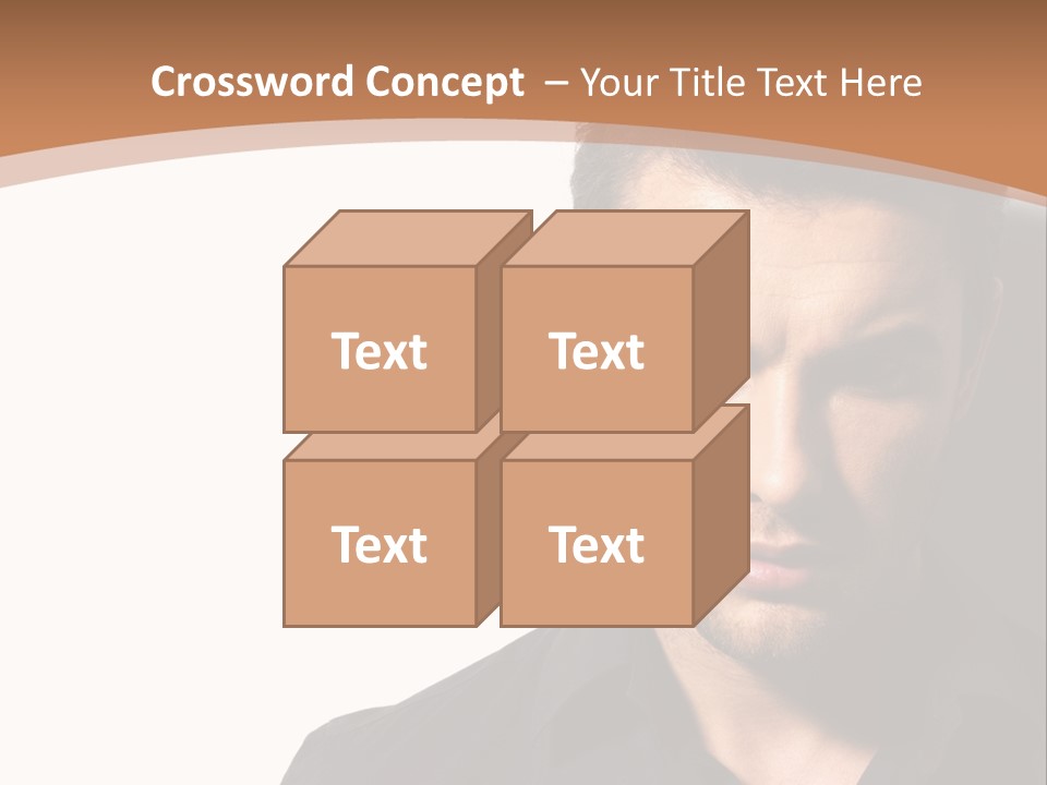 A Man In A Black Shirt Is Looking At The Camera PowerPoint Template