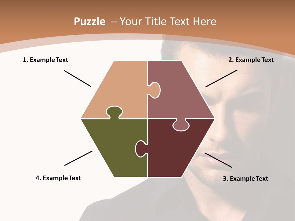 A Man In A Black Shirt Is Looking At The Camera PowerPoint Template