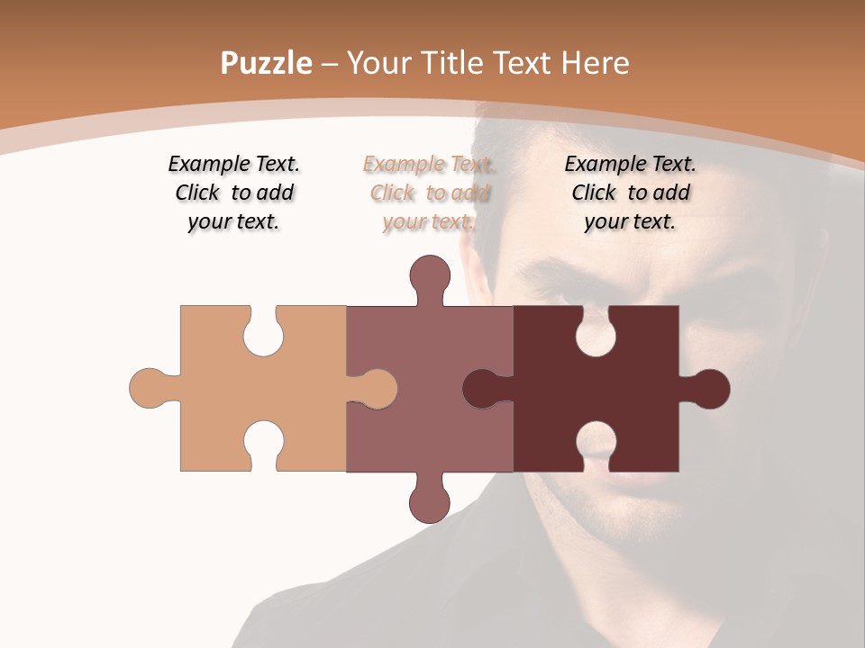 A Man In A Black Shirt Is Looking At The Camera PowerPoint Template