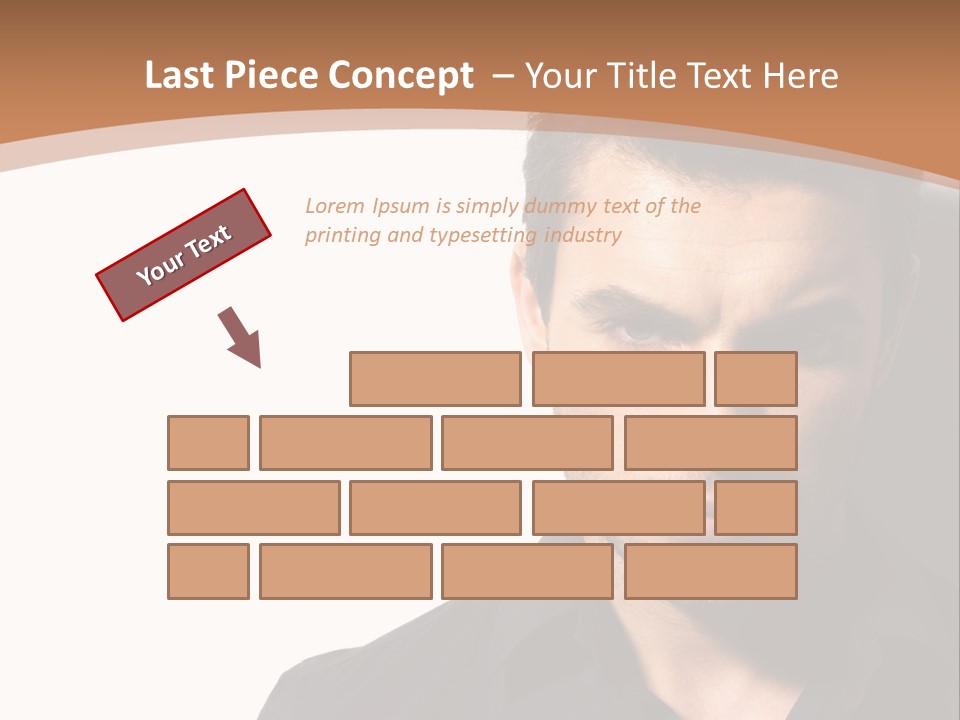 A Man In A Black Shirt Is Looking At The Camera PowerPoint Template
