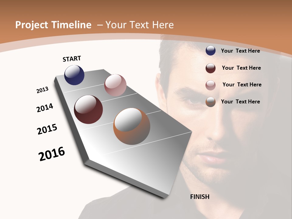 A Man In A Black Shirt Is Looking At The Camera PowerPoint Template