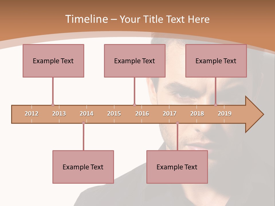 A Man In A Black Shirt Is Looking At The Camera PowerPoint Template