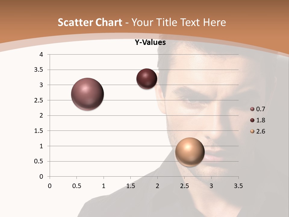 A Man In A Black Shirt Is Looking At The Camera PowerPoint Template